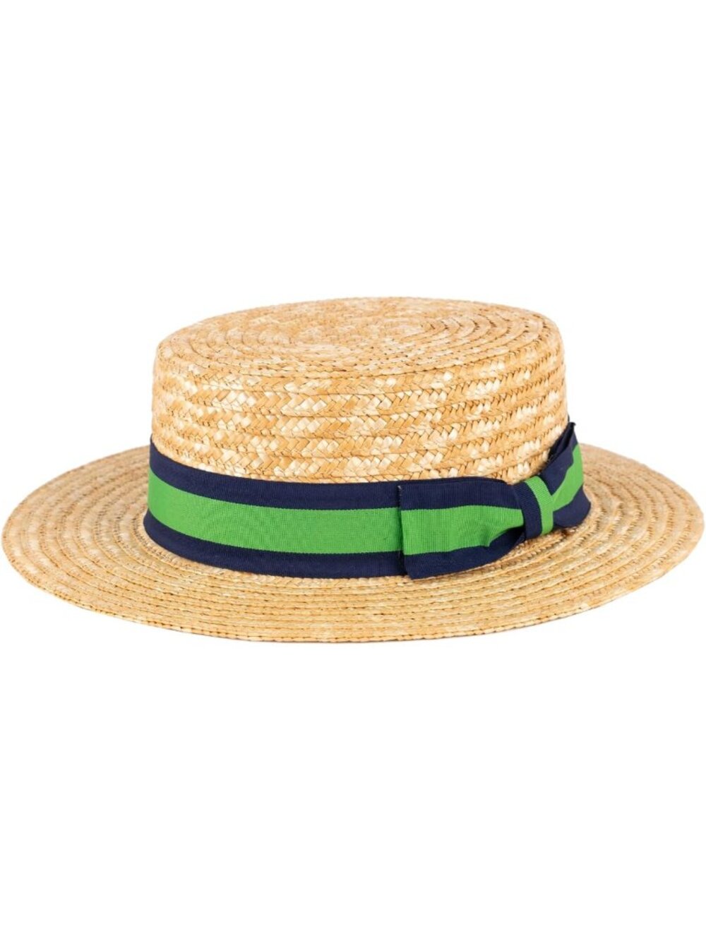 Handmade Classic Straw Boater Hat | Natural Straw, Summer Essential Accessory